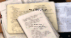 Desktop Screenshot of meeting-pad.com