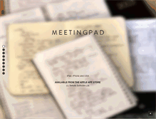 Tablet Screenshot of meeting-pad.com